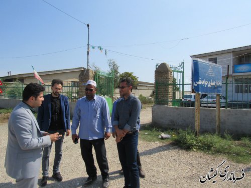 بازدید بخشدار مرکزی از روستاهای خواجه نفس و گامیشلی