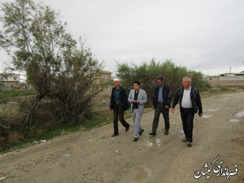 بازدید بخشدار مرکزی از روستاهای قره کیله و صفا ایشان