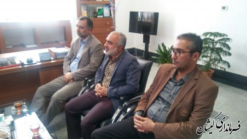 دیدار فرماندار گمیشان با سرپرست کمیته امداد امام (ره) استان