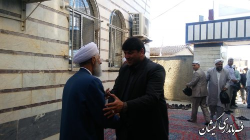 حضورفرماندارگمیشان در مراسم فارغ التحصیلی طلاب حوزه علمیه اسلامیه میرزاعلی یلقی