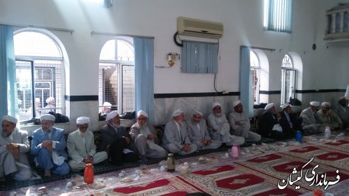 حضورفرماندارگمیشان در مراسم فارغ التحصیلی طلاب حوزه علمیه اسلامیه میرزاعلی یلقی