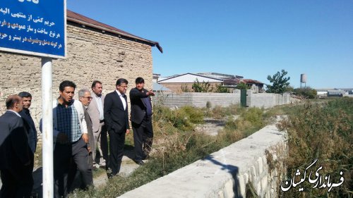 وضعیت کانال داخل شهر گمیش تپه از نزدیک بررسی شد