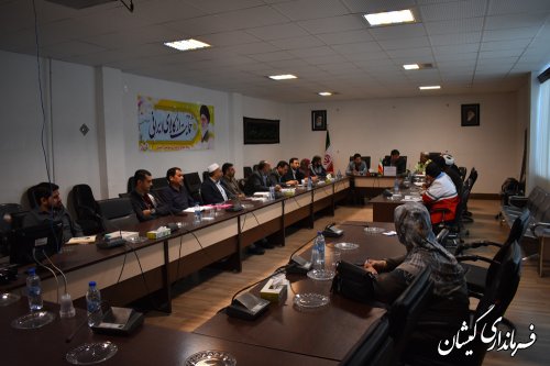 هفتمین جلسه شورای هماهنگی مبارزه با مواد مخدر شهرستان گمیشان برگزار شد