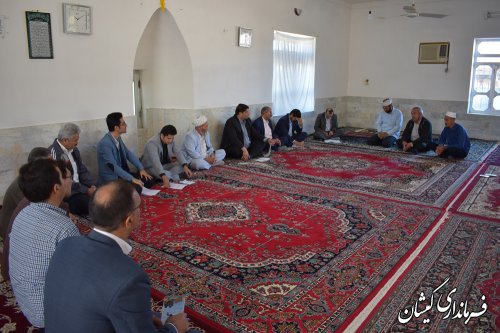 بازدید فرماندار گمیشان از روستای صفا ایشان و دیدار با مردم