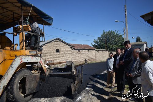 4هزارو 625 مترمربع از معابر روستای قلعه گمش تپه آسفالت می شود