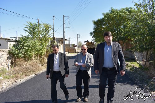 4هزارو 625 مترمربع از معابر روستای قلعه گمش تپه آسفالت می شود