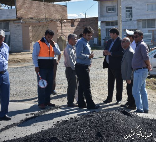بازدید فرماندار گمیشان از ایمن سازی محدوده روستای قرنجیک
