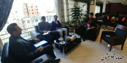 دیدار فرماندار گمیشان با مدیر شعب بانک توسعه تعاون استان