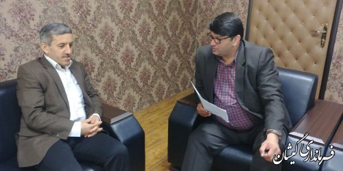 دیدار فرماندار گمیشان با مدیر صندوق کارآفرینی امید استان