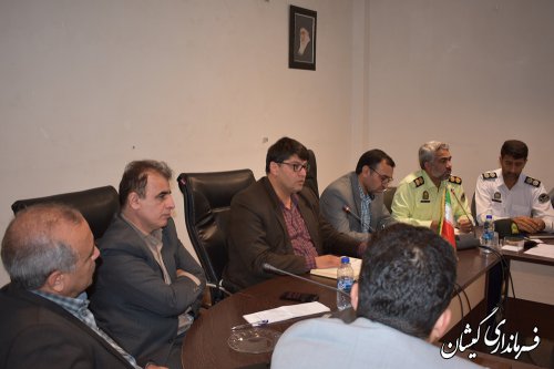 جلسه هماهنگی ترافیک روستایی شهرستان گمیشان برگزار شد