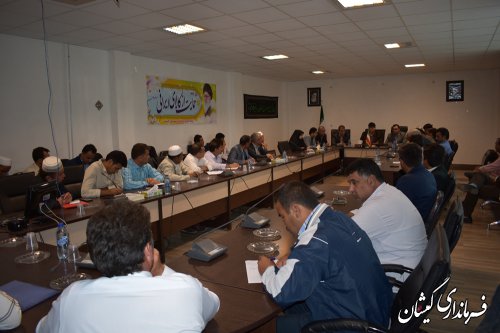 جلسه هماهنگی ترافیک روستایی شهرستان گمیشان برگزار شد