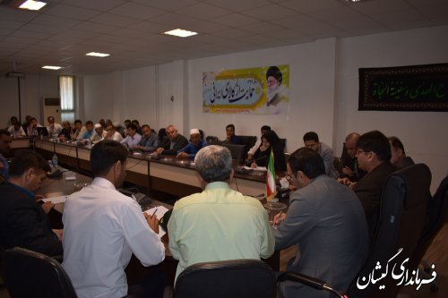 جلسه هماهنگی ترافیک روستایی شهرستان گمیشان برگزار شد