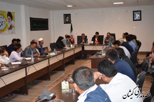 جلسه هماهنگی ترافیک روستایی شهرستان گمیشان برگزار شد