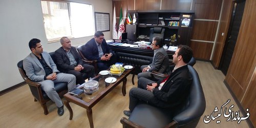 دیدار فرماندارگمیشان با مدیرعامل شرکت شهرک های صنعتی استان