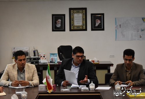 دیدار اعضای شورای اسلامی شهر گمیش تپه با فرماندار گمیشان