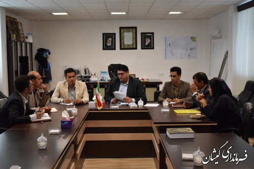 دیدار اعضای شورای اسلامی شهر گمیش تپه با فرماندار گمیشان