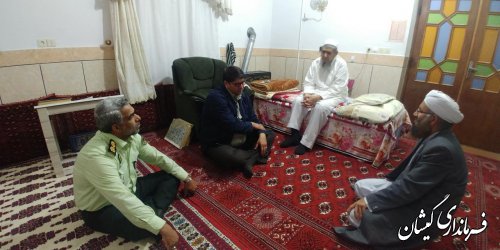 دیدار فرماندار گمیشان با امام جمعه سیمین شهر