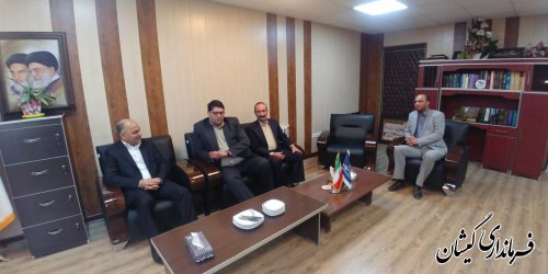 دیدار فرماندار گمیشان با مدیرکل دامپزشکی استان