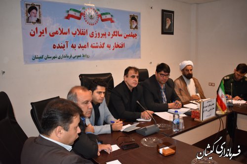 اولین جلسه هماهنگی راهپیمایی یوم ا...13آبان شهرستان گمیشان برگزار شد