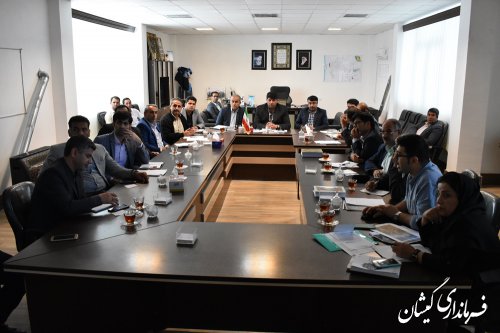 جلسه بررسی موانع ومشکلات زیرساختی طرح مطالعه گردشگری ساحل چارقلی برگزارشد