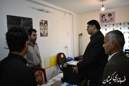 بازدید فرماندار گمیشان از اداره صنعت، معدن و تجارت شهرستان