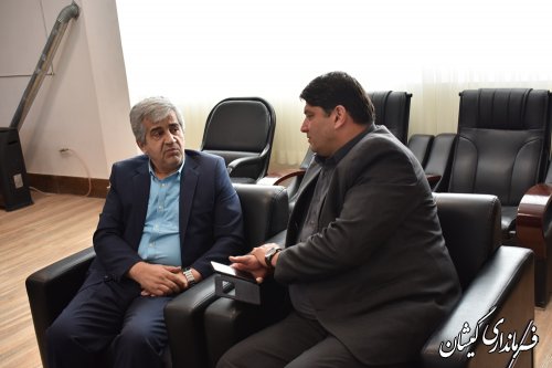 دیدار مشاور معاون وزیرکشور با فرماندار گمیشان