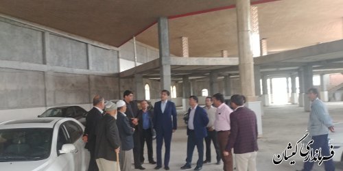بازدید و بررسی وضعیت دو پروژه مهم بخش گلدشت