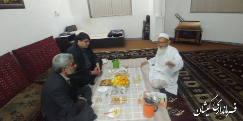 دیدار فرماندار گمیشان با امام جمعه شهرستان