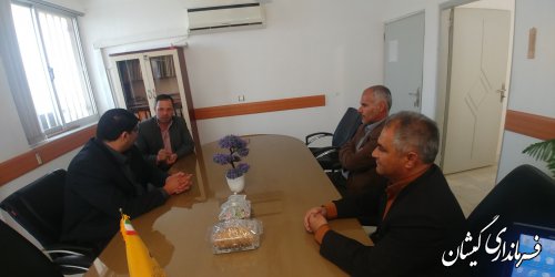 بازدید فرماندار گمیشان از اداره گاز شهرستان