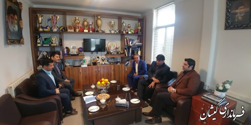دیدار فرماندار گمیشان با مدیرکل ورزش و جوانان استان