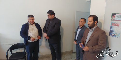 بازدید فرماندار گمیشان از ادارات سطح شهرستان