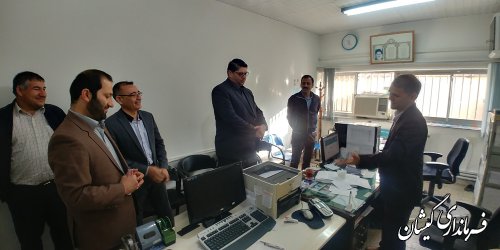 بازدید فرماندار گمیشان از ادارات سطح شهرستان