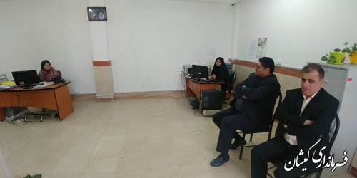 فرماندار گمیشان با کارکنان فرمانداری دیدار کرد