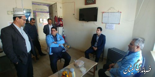 بازدید فرماندار گمیشان از دبیرستان شهید دردی کمی