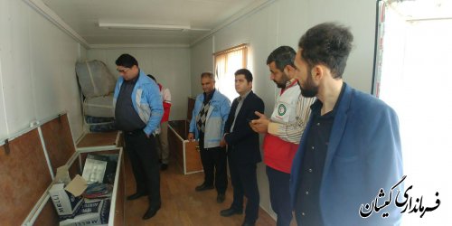 بازدید فرماندار گمیشان از اتاق تجهیزات مدیریت بحران روستایی