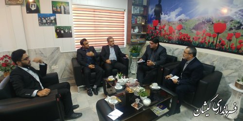 دیدار فرماندار گمیشان با مدیرکل بنیاد شهید و امور ایثارگران استان
