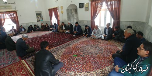 بازدید فرماندار گمیشان از روستاهای چارقلی و توماجلرچارقلی و دیدار با مردم