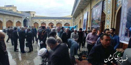 حضور فرماندار گمیشان در مراسم گرامیداشت درگذشت رییس و معاون تامین اجتماعی