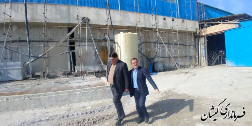 بازدید فرماندارگمیشان ازشرکت گلستان کاغذ پرشیا