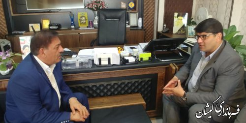 دیدار فرماندار گمیشان با مدیرکل تامین اجتماعی استان