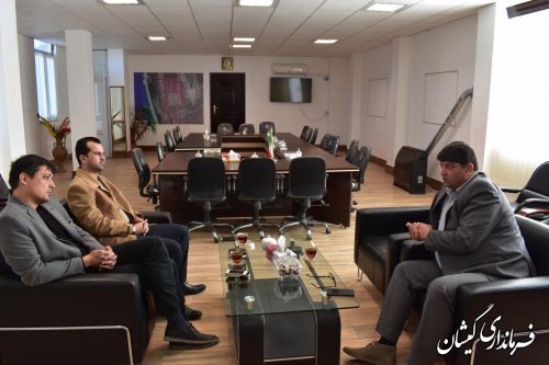دیدار سرمایه‌گذار بخش خصوصی با فرماندار گمیشان