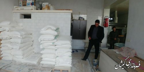 بازدید فرماندار گمیشان از نانوایی های سطح شهرگمیش تپه