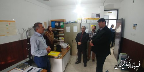 بازدید سرزده فرماندار گمیشان از ادارات سطح شهرستان