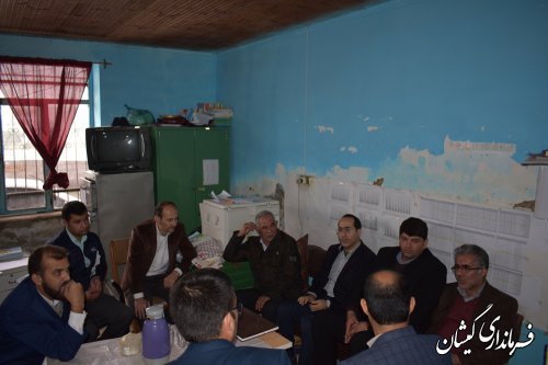بازدید فرماندارومدیران کل آموزش وپرورش ونوسازی مدارس از چند مدرسه