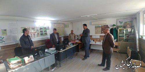 بازدید فرماندار گمیشان از جهاد کشاورزی شهرستان