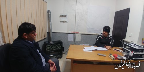 بازدید سرزده فرماندار گمیشان از دستگاه های خدمات رسان سطح شهرستان