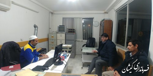 بازدید سرزده فرماندار گمیشان از دستگاه های خدمات رسان سطح شهرستان