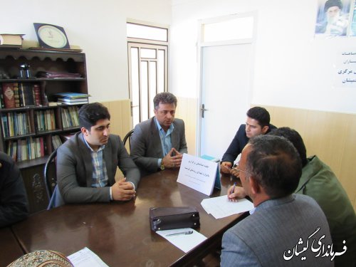 جلسه هماهنگی یادواره شهدای روستای قرمسه بخش مرکزی برگزار شد