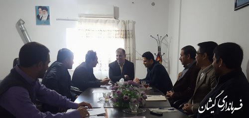 بازدید معاون فرماندار گمیشان از ادارات سطح شهرستان