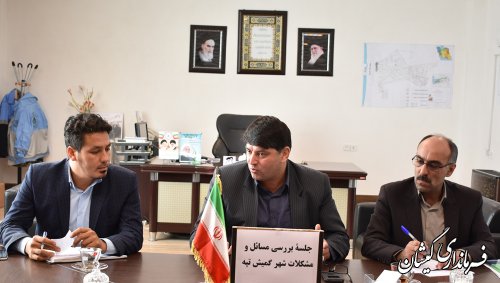 ظرفیت ها و مشکلات توسعه ای شهر گمیش تپه بررسی شد